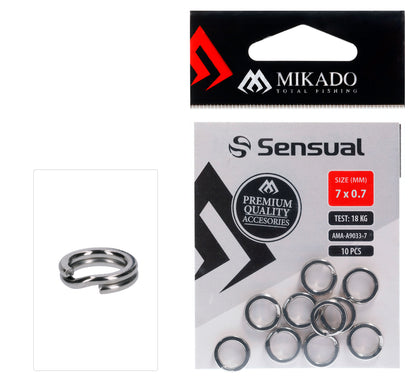 Mikado Splitring - Stark - Größe 10x1.0mm - 10 Stk.