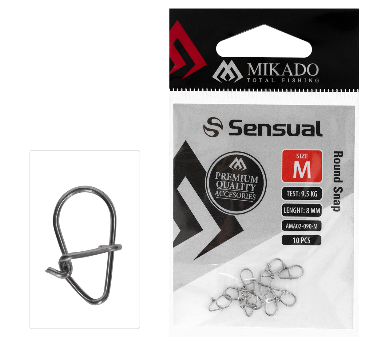 Mikado Snap - Round Snap - Größe L - 10 Stk.