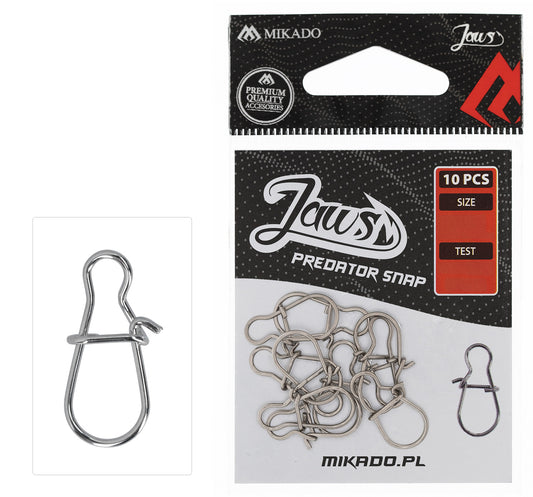 Mikado Snap - Jaws Predator Snap Größe M - 10 Stk.