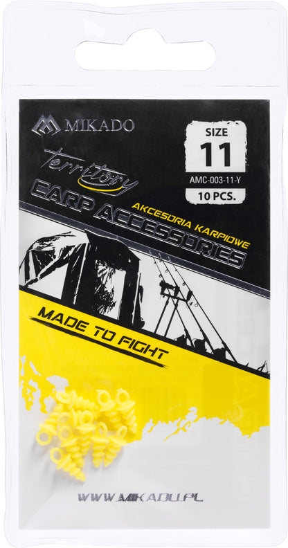 Mikado Schraube - Für Boilies Plastik - 11mm - Gelb - 10 Stk.