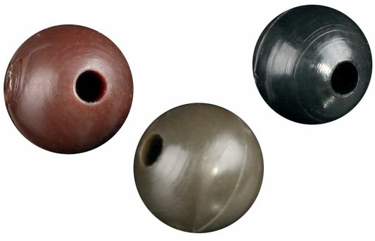 Mikado Silikon-Perle - Soft - Größe 6mm - Dunkelbraun - 25 Stk.