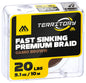 Mikado Geflochtene Vorfachschnur - Fast Sinking Premium Braid - 30lbs/10m - Camo Braun - 1 Stk.