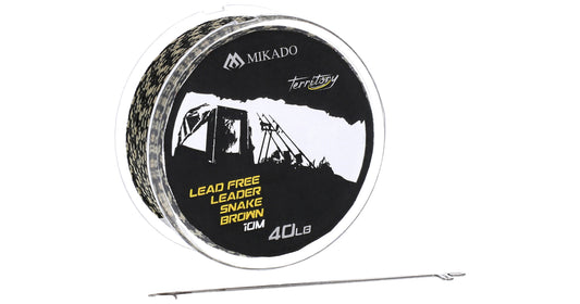 Mikado Leader - Lead Free Leader - 40lbs/10m - Camo Dunkel - 1 Stk.