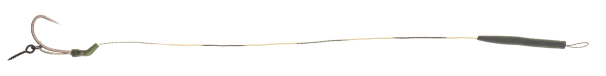 Mikado Karpfenvorfach - Slip D-Rig - 23cm/25lbs - Haken Ohne Widerhaken: 2 - 2 Stk.
