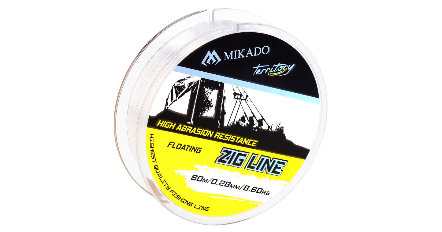 Mikado Schnur - Territory Zig Line - 0.30mm/9.73kg/60m - 1 Spule