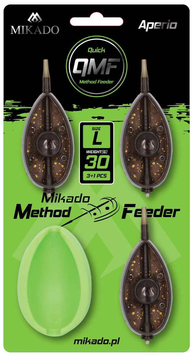 Mikado Feeder - Method Feeder Aperio Q.M.F. System L Set - 3x30g + Feeder Form - 1 Satz