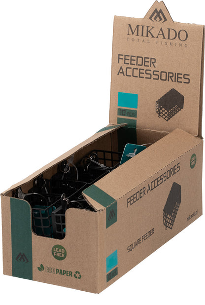 Mikado Feeder - Quadrat Mit Boden - 50g - (30x30x44mm) - 1 Stk.