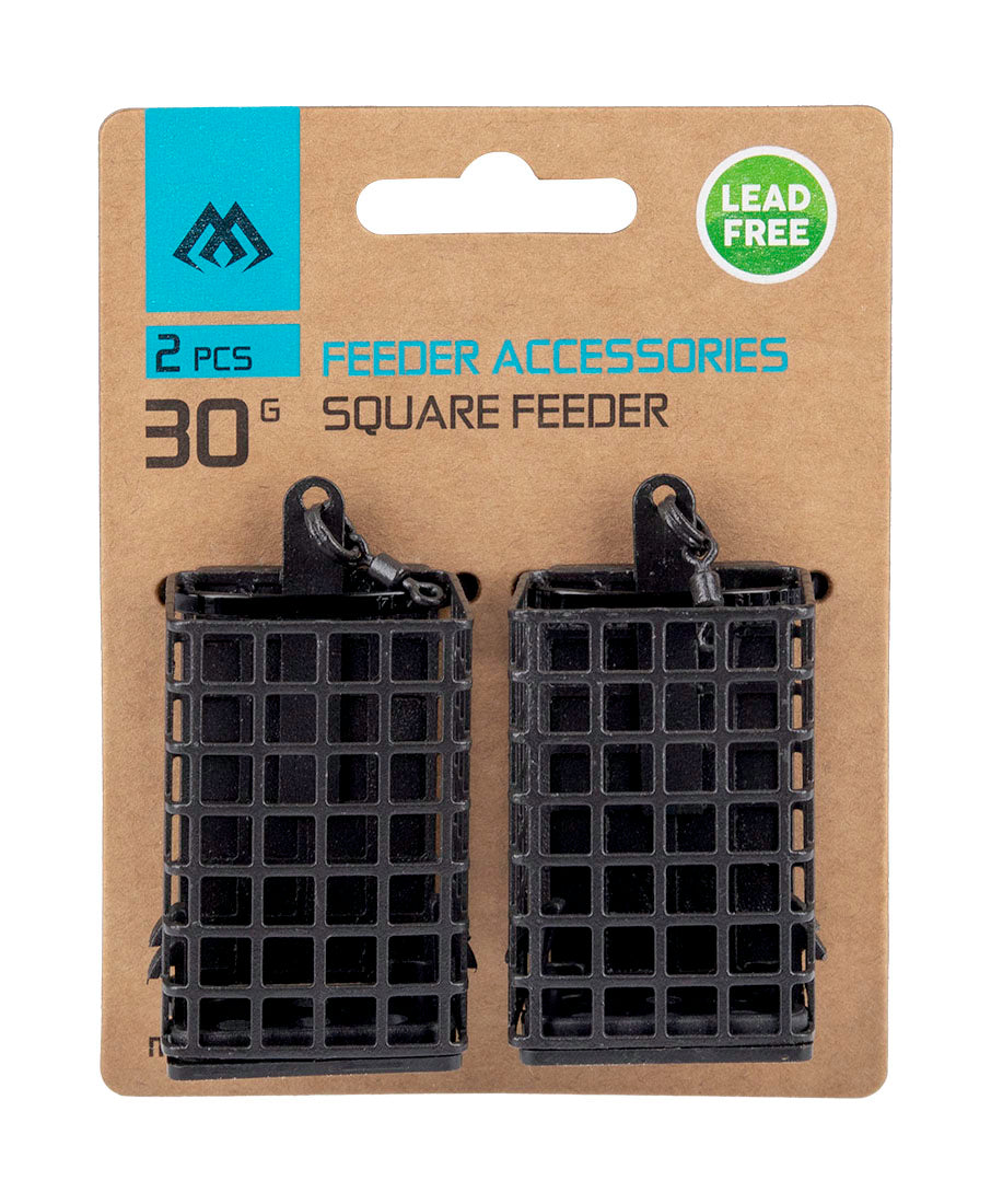 Mikado Feeder - Square With Bottom - 50g - (30x30x44mm) - 2 pcs.