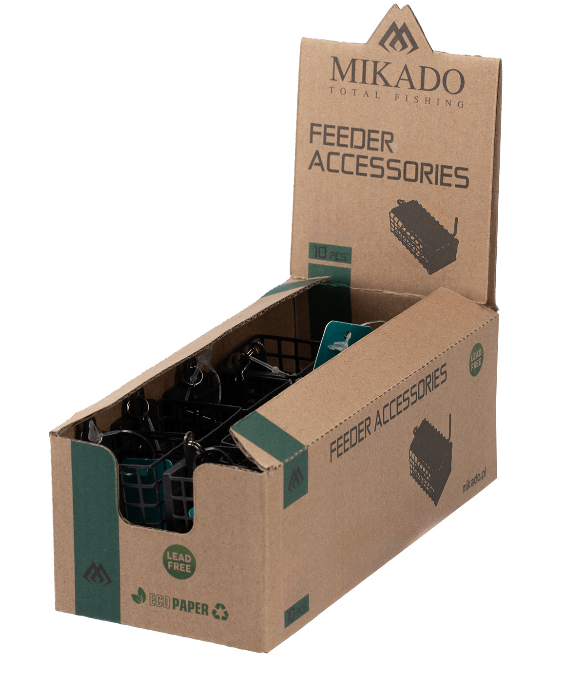 Mikado Feeder - Quadrat Mit Klaue - 20g (25x30x44) - Schwarz - 10 Stk.