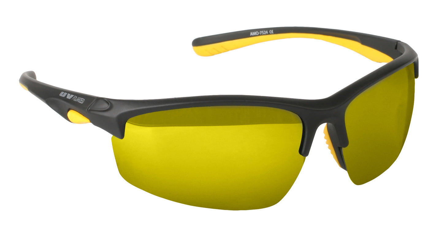 Mikado Sonnenbrille - Polarisiert - 7524 - Gelb Mit Spiegeleffekt - 1 Stk.