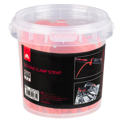 Mikado Band - Silikon-Clipband - 21,5 cm/ROT - 50 stk.
