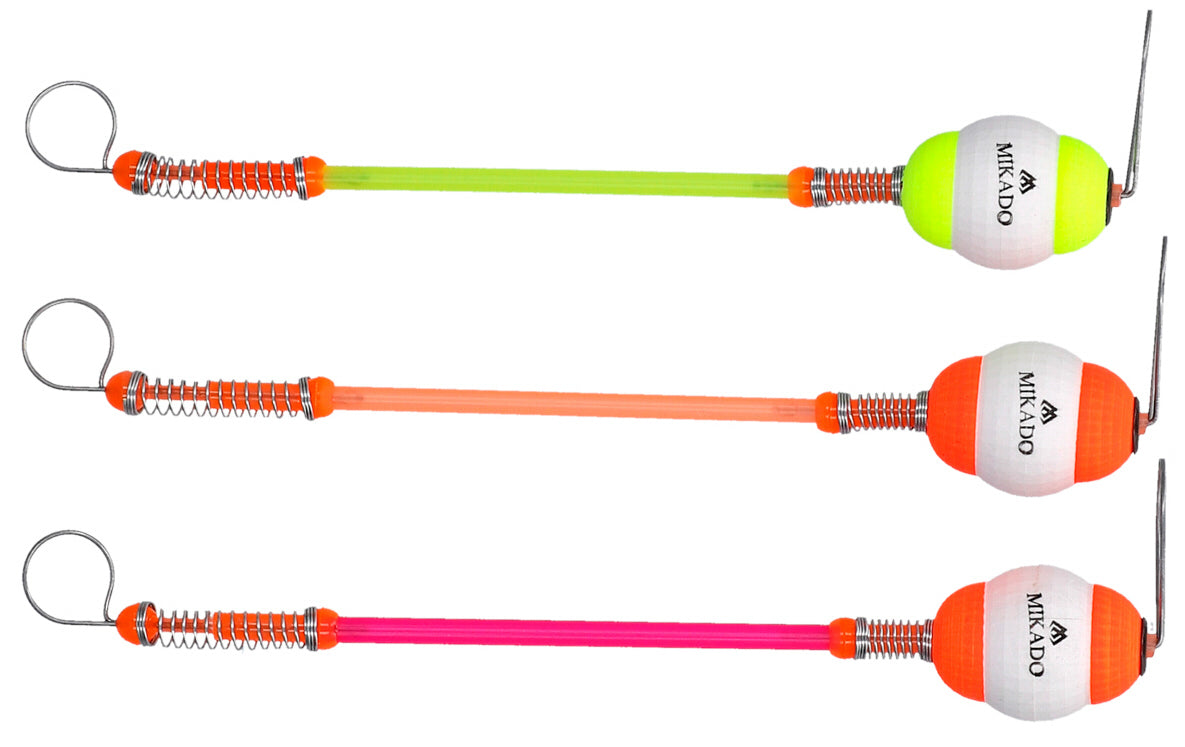 Mikado Bissanzeiger - Hanger Styrofoam Mit Rohr 16cm Größe L - Rot Und Gelb - 10 Stk.