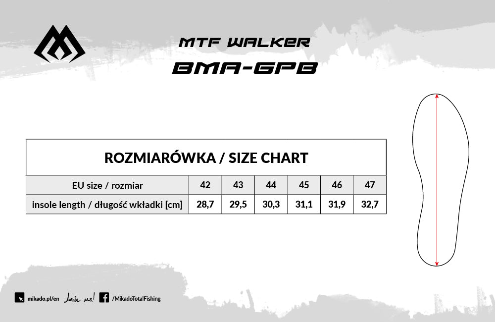 Mikado Watschuhe - Mft Walker - Gummisohle - Größe 47 - 1 Set.
