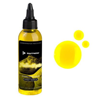Mikado Liquid Method Feeder - Double Dose Yellow Spin 100ml - Packung 1 stk.