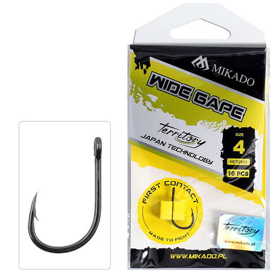 Mikado Haken - Territory - Wide Gape NR. - Teflon Beschichtet