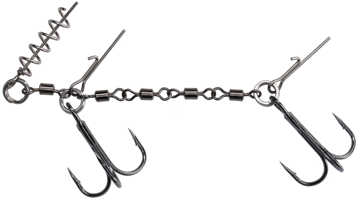 Mikado Stinger - Jaws Double Evo Stinger - 25kg - Drillingshaken NR. 1/0 - 1 Stk.