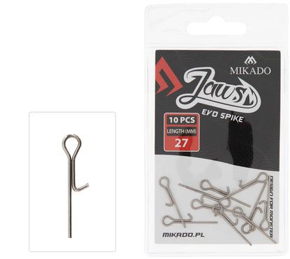 Mikado Pin Für Köder - Jaws Evo Spike - 27 Mm -  10 STK.