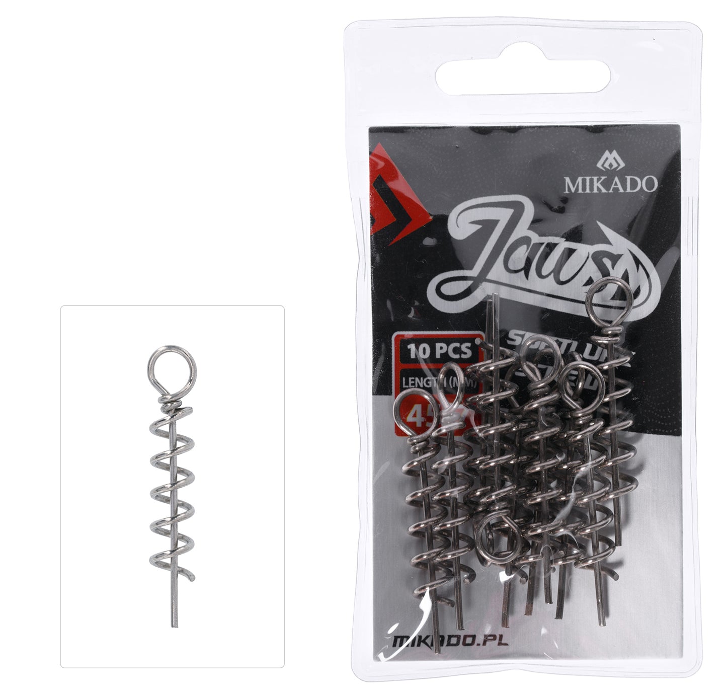 Mikado Schraube - Für Softlures - Jaws - 26mm/4mm - 10 Stk.