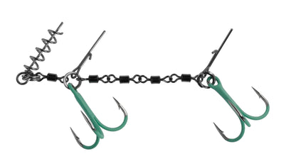 Mikado Stinger - Von Wirbeln Jaws Double Evo Stinger Fluo - 25kg - NR. 1/0 - 1 Stk.