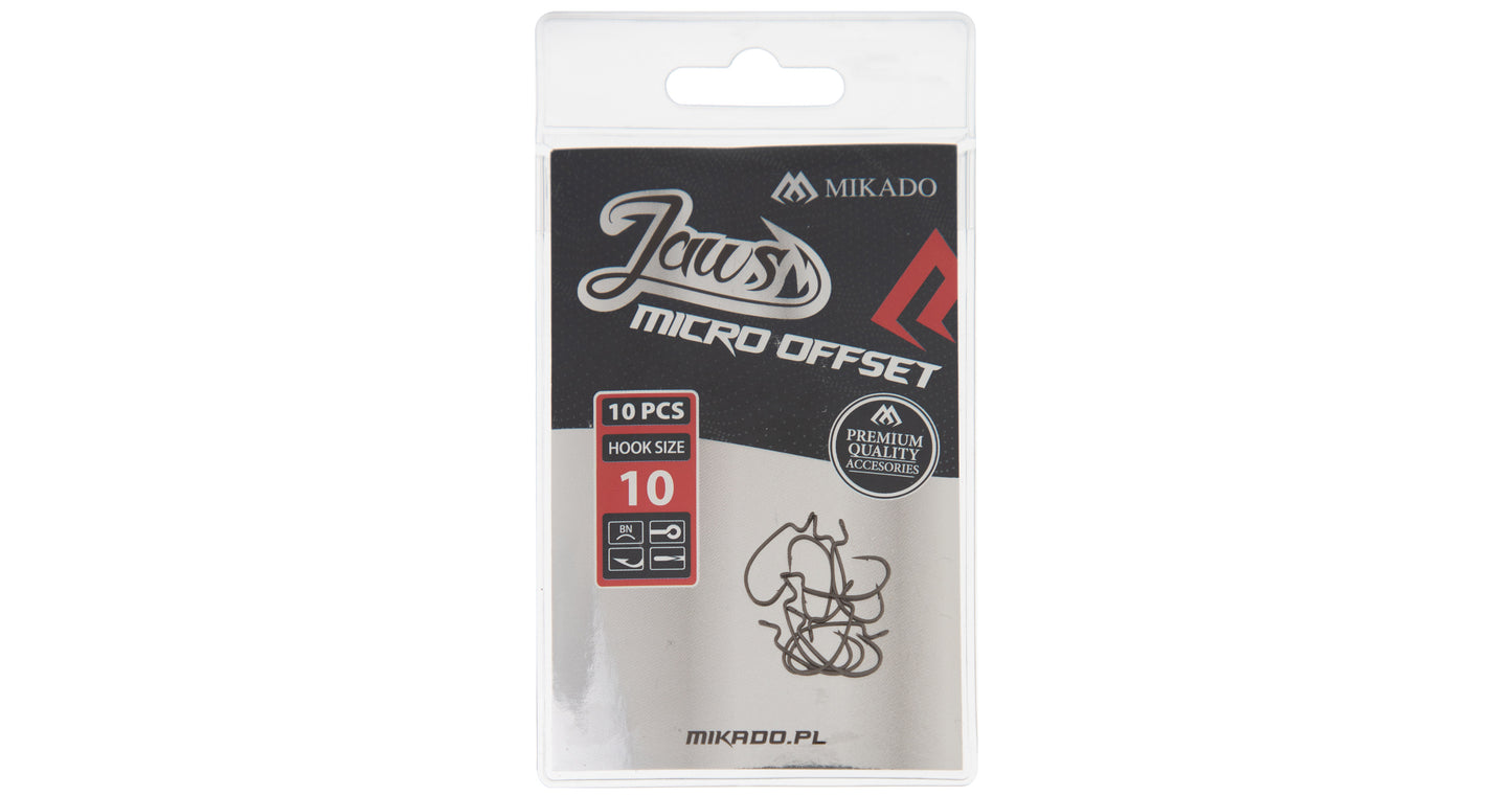 Mikado Haken - Jaws Micro Offset NR. 8 - 10 Stk.