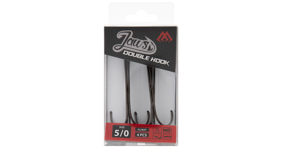 Mikado Drillingshaken - Jaws Double Hook Doppelt NR. 1/0 - 5 Stk.
