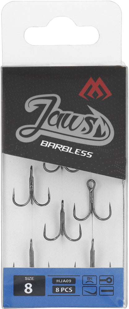 Mikado Drillingshaken Widerstandsfrei - Jaws Barbless NR. 8 - 8 Stk.