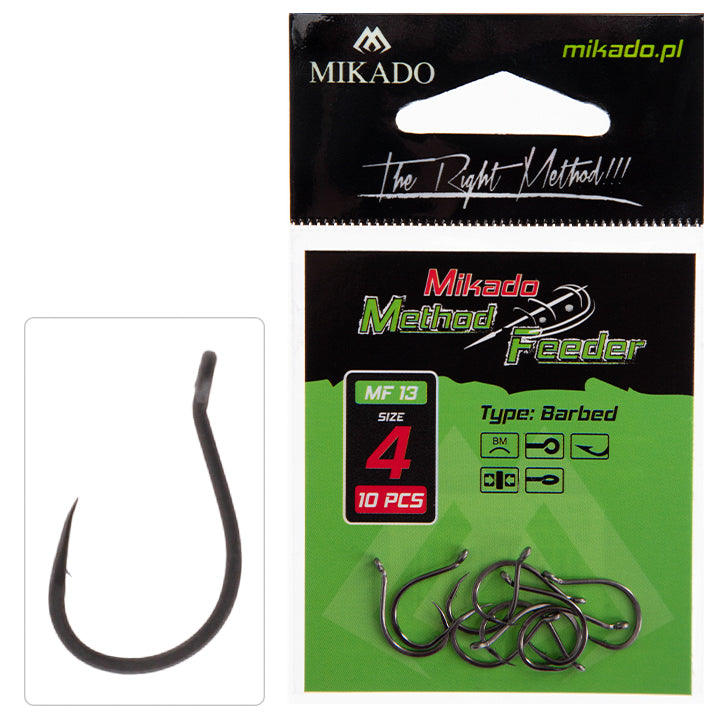 Mikado Haken - MF13 NR. 12 - Mit Widerhaken - 10 Stk.