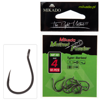Mikado Haken - MF13 NR. 8 - Mit Widerhaken - 10 Stk.