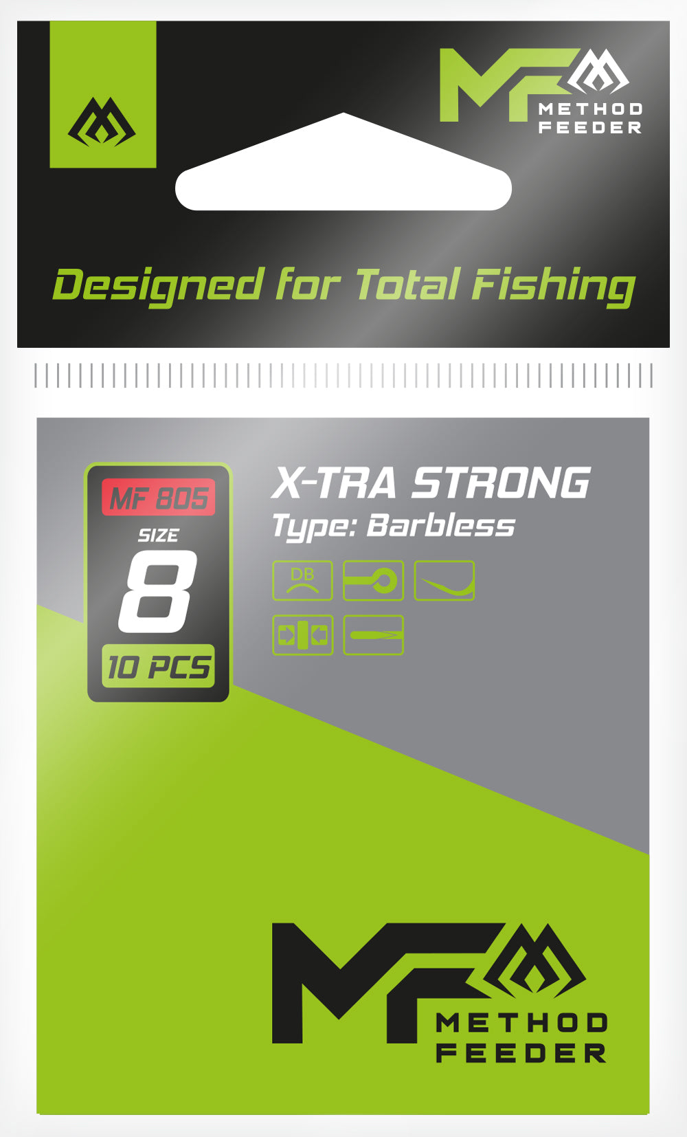 Mikado Hook - X-Tra Strong No 14 - Barbless - 10 pcs.