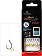 Mikado Methode Feeder Rig - Mit Gummi Haken Ohne Widerhaken 10 / Schnur 0.20mm/10cm - 8 Stk.
