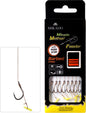 Mikado Methode Feeder Rig - Mit Push Stop - Haken Mit Widerhaken Grösse 6 / Geflochtene Schnüre: 0.16mm/10cm - 8 Stk.