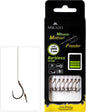 Mikado Methode Feeder Rig - Mit Nadel Haken Ohne Widerhaken 12 / Geflochtene Schnüre 0.12mm/10cm - 8 Stk.