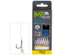 Mikado Leader Mf - Mit Gummiband - Haken Ohne Widerhaken NR. 6 Db / Geflochtene SCHNUR: 0,12 MM/10 Cm - 8 STK.
