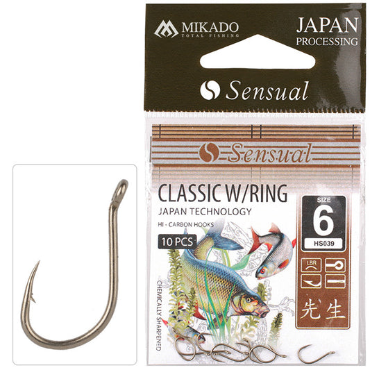 Mikado Haken - Sensual - Classic W/RING NR. 12 Lbr - 10 Stk.