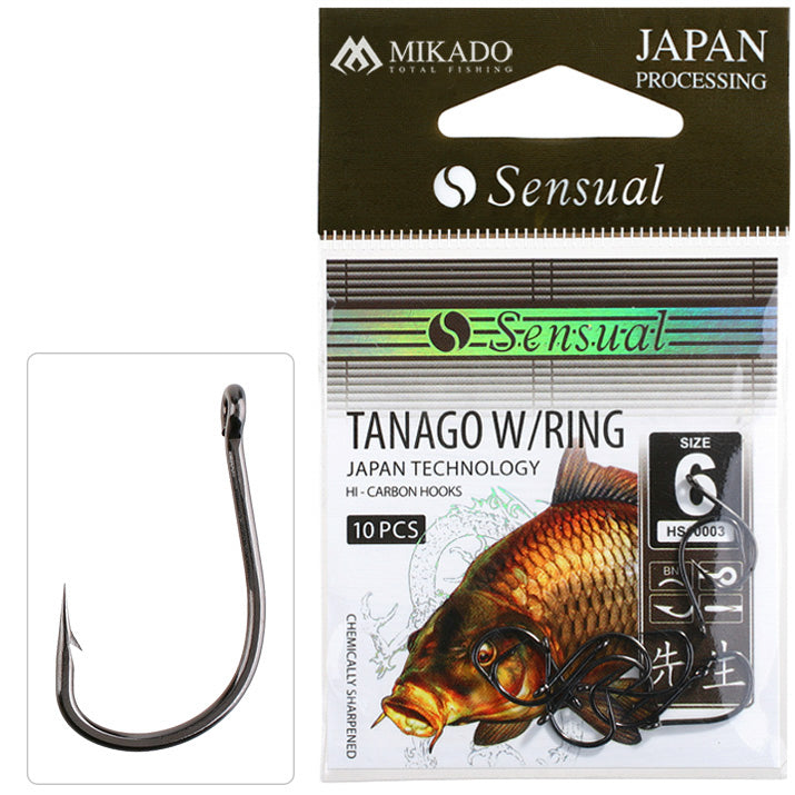 Mikado Haken - Sensual - Tanago W/RING NR. 6 Bn - 10 Stk.