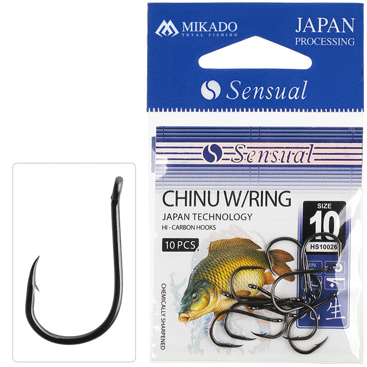 Mikado Haken - Sensual - Chinu W/RING NR. 8 Bn - 10 Stk.