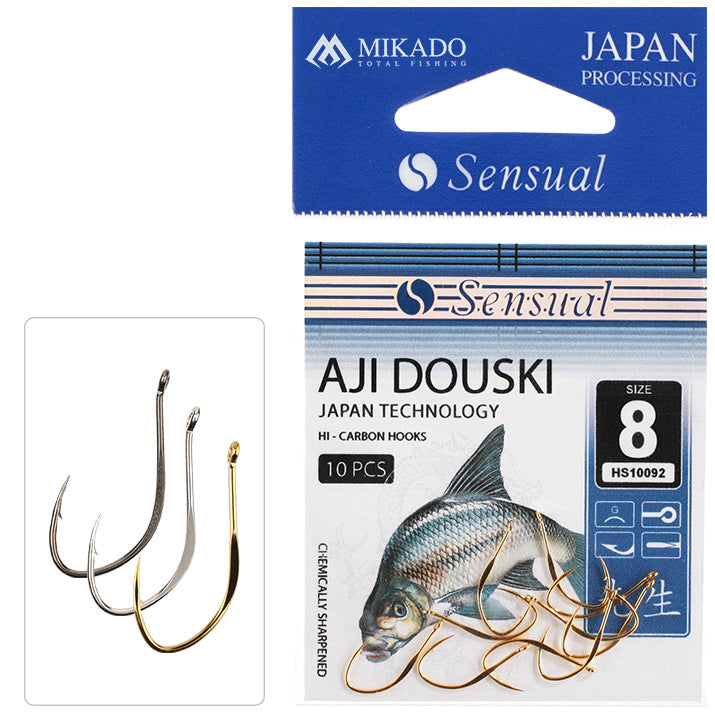 Mikado Haken - Sensual - Aji Douski W/RING NR. 14 N - 10 Stk.