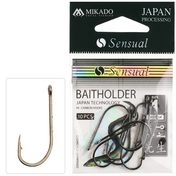 Mikado Haken - Sensual - Baitholder NR. 3/0 Br - 10 Stk.