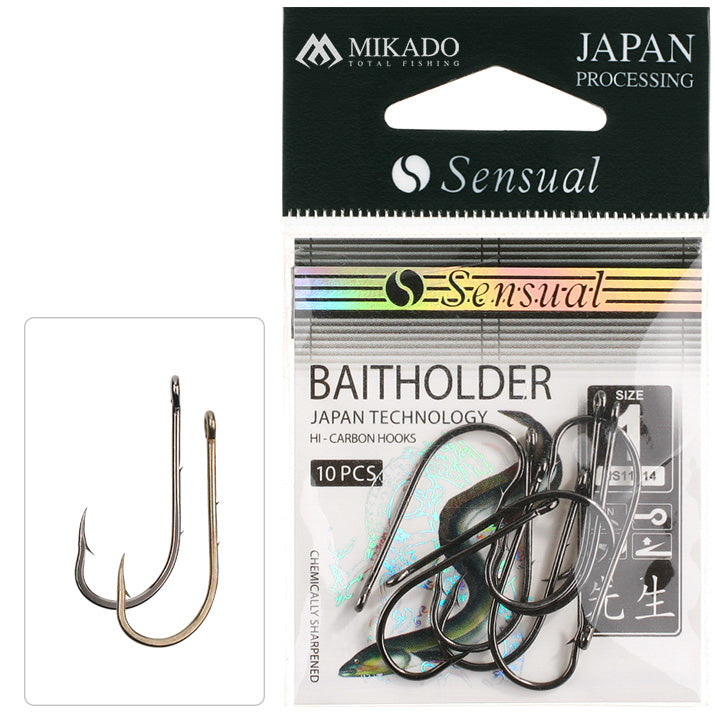 Mikado Haken - Sensual - Baitholder NR. 2/0 Bn - 10 Stk.