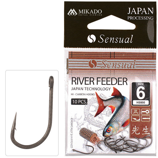 Mikado Haken - Sensual - River Feeder NR. 4 Db - 10 Stk.