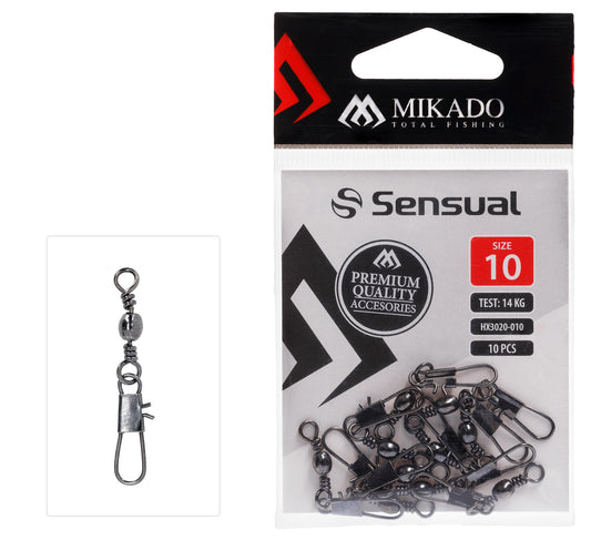 Mikado Tönnchenwirbel - Mit Safety Snap NR. 4 Bn - 5 Stk.