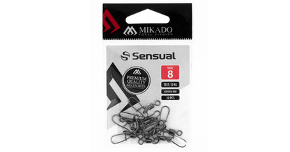 Mikado Roll-Wirbel - Mit Fastlock Snap NR. 14 Bn - 10 Stk.