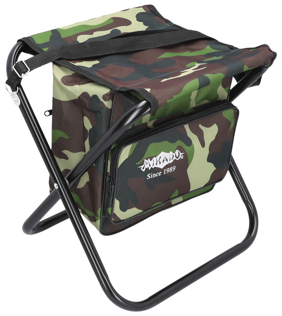 Mikado Hocker - Faltbar Mit Tasche (max w. 100kg) (40x38x31cm) - Camouflage - 1 Stk.