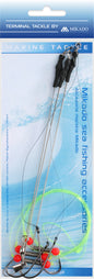 Mikado Meeres-Set - Steel Boom Rig With Swivel - Haken Grösse 2/0 - 1 Satz