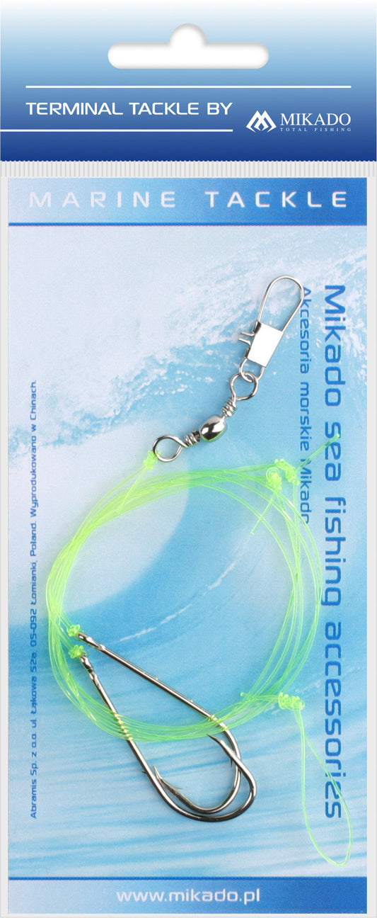 Mikado Meeres-Set - Simple Boom Rig 0.60mm - Haken 3/0 - 1 Satz