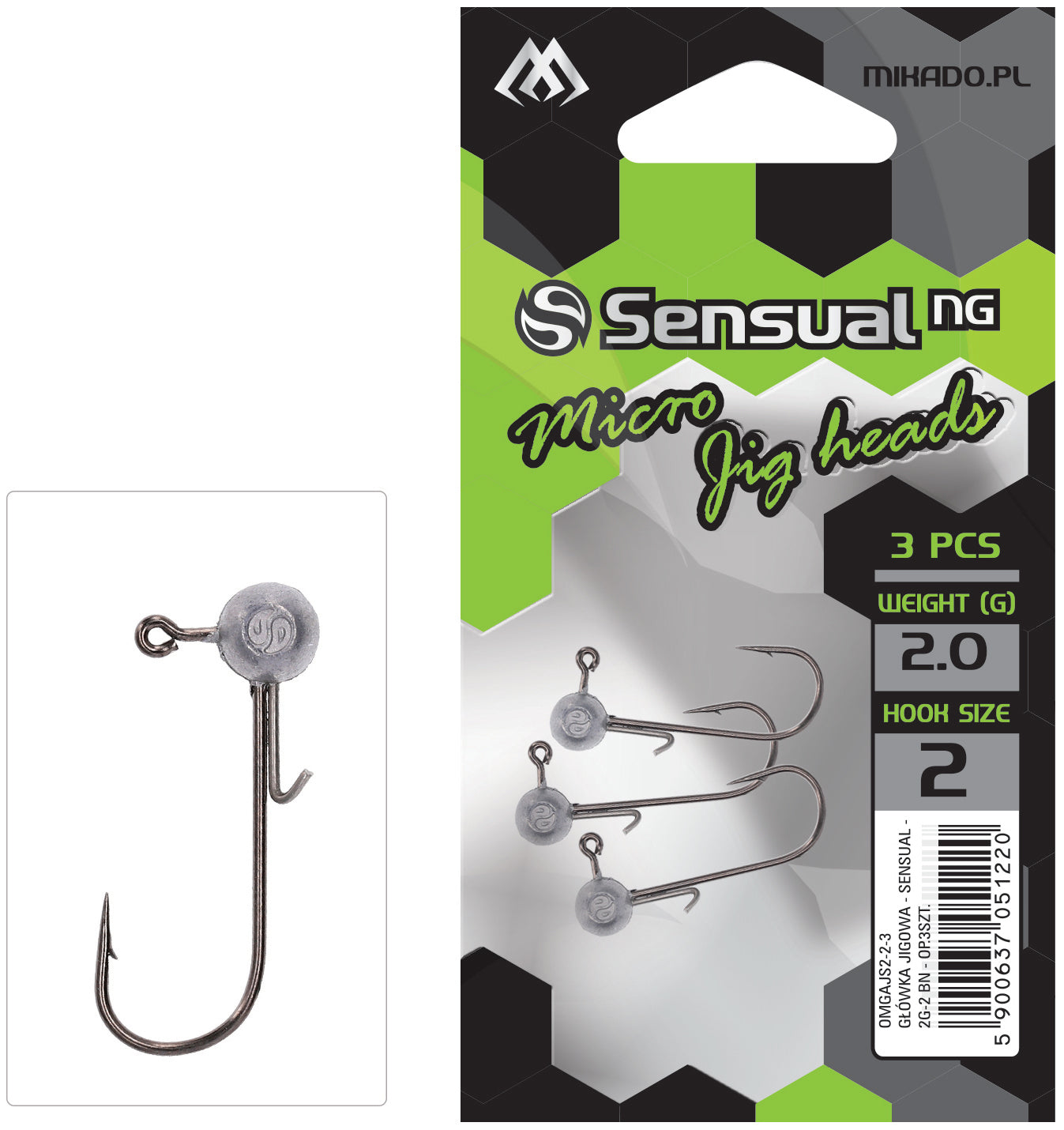 Mikado Jig Head - Sensual Micro - 4g-6 Bn - 3 Stk.