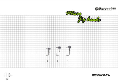 Mikado Jig Head - Sensual Micro - 3g-6 Bn - 3 Stk.