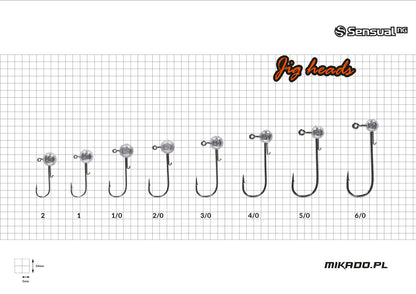 Mikado Jig Head - Sensual - 6g-4/0 Bn - 3 Stk.