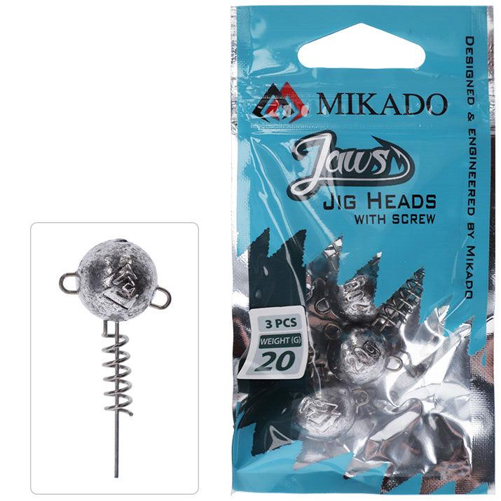 Mikado Bleikopf - Jaws Mit Schraube 10g - 3 Stk.