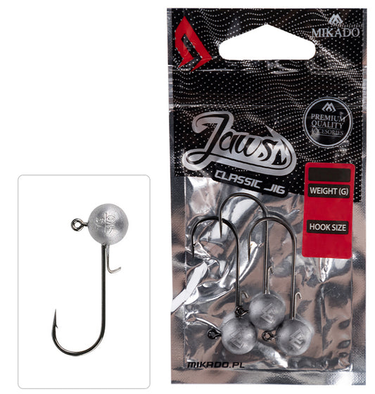 Mikado Jig Head - Jaws Classic - 25g-3/0 Bn - 3 Stk.
